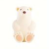 1pc Cartoon Silicone Toothbrush Holder, 3D Polar Bear No-Drill Wall-Mounted Suction Cup Style Toothbrush Rack, for Hanging Small Items