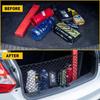 Universal Large Car Cargo Net Nylon Elastic Mesh for Van SUV Truck - Storage Tidy Net with Mesh Pocket for Pickup