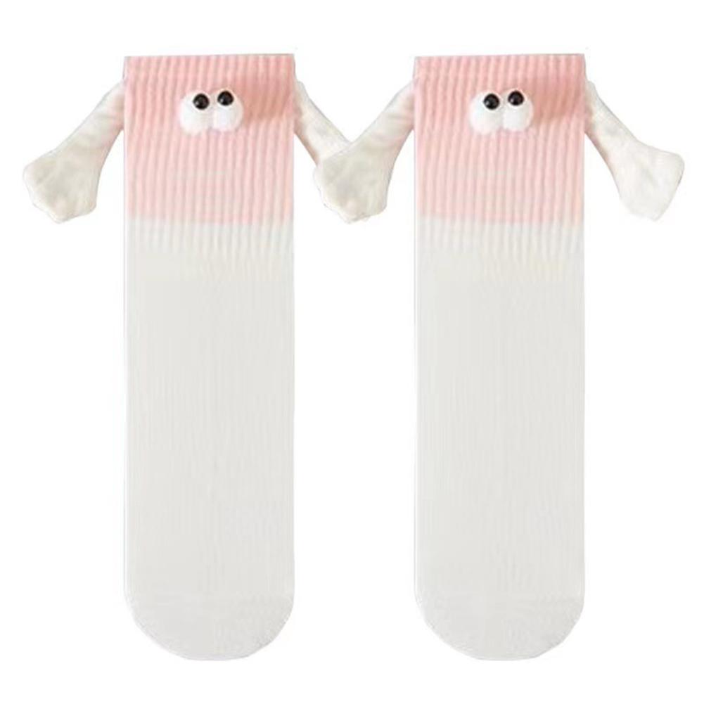 Holding Hands Magnetic Socks Fun Color Cartoon Sock for Women Men Crazy Novelty Valentine's Gifts For Couples Anniversary Friend