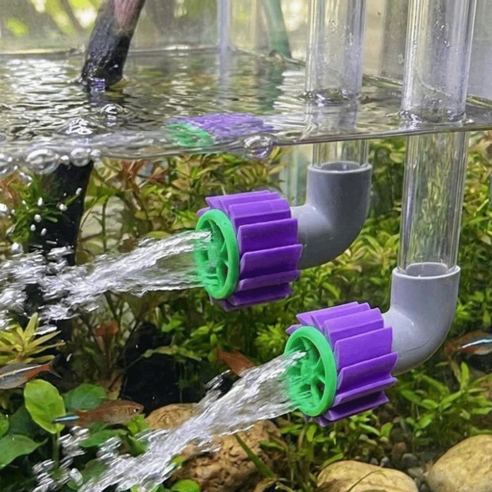 20/25/32 MM Tank Outlet Water Flow Diffuser Fan Aquarium Rotary Pump Head  Fish Tank Filtration