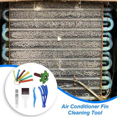 AC Fin Cleaning Kit AC Coil Combs Cleaning Brush Condenser Fin Straightener Repair Tool For AC Unit Radiators Evaporators