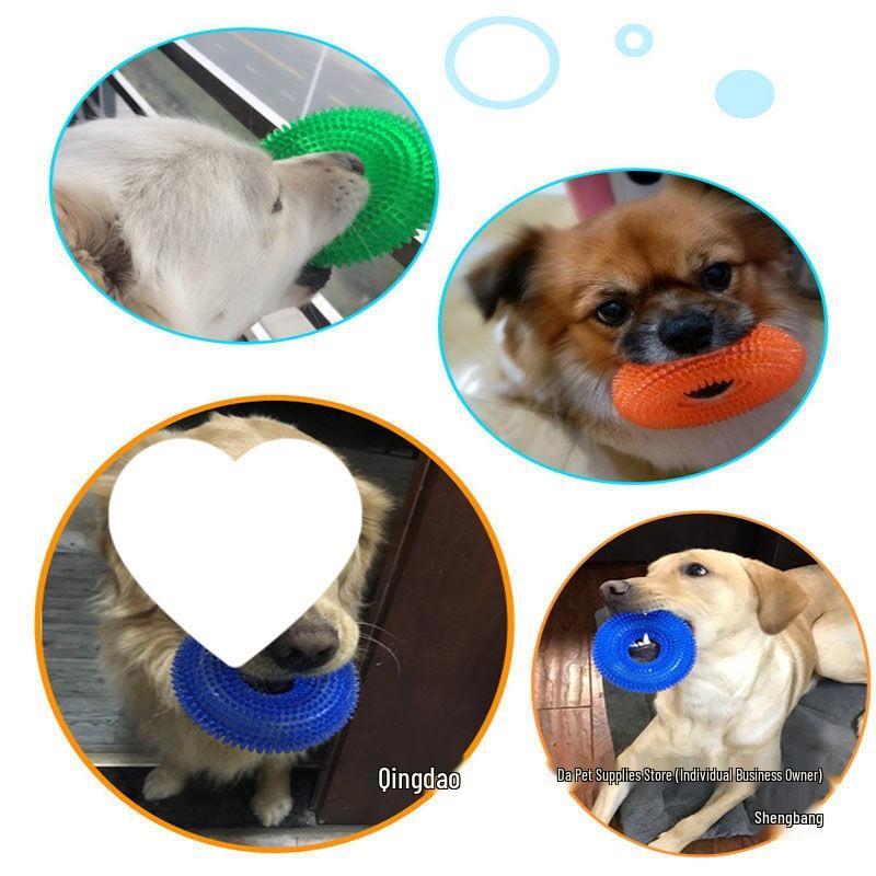 Squeaky Molar Ball: Durable, Bite-Resistant Toy for Medium & Large Dogs