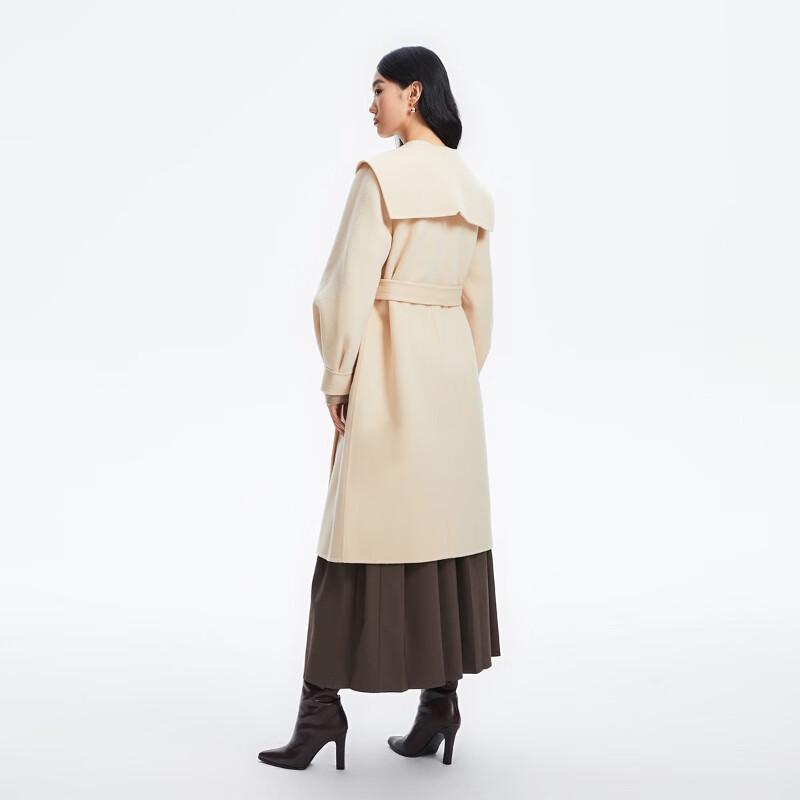 VEROMODA Women's Elegant 100% Wool Long Coat