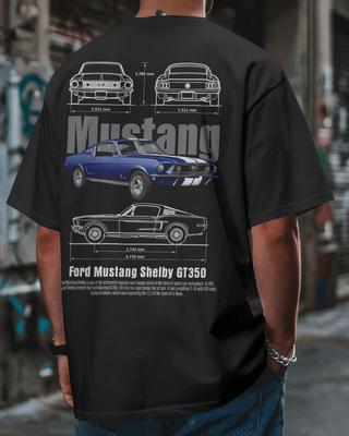 Ford Mustang Shelby Fan Art Grafik T-Shirt • 100% Baumwolle Unisex Shirt