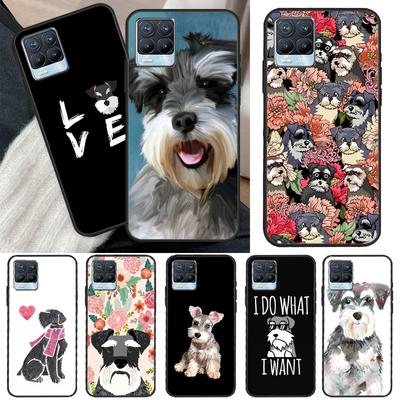 Schnauzer Welpen Hund Kunst Für OnePlus 10 Pro 9 Pro 8T Nord2 9R Fall Für Realme GT 2 Pro 7 8 GT Neo2 9i 8i C21 Coque