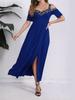 Summer New Women's  Off-Shoulder Strap Fashion High-Slit Dress for Women