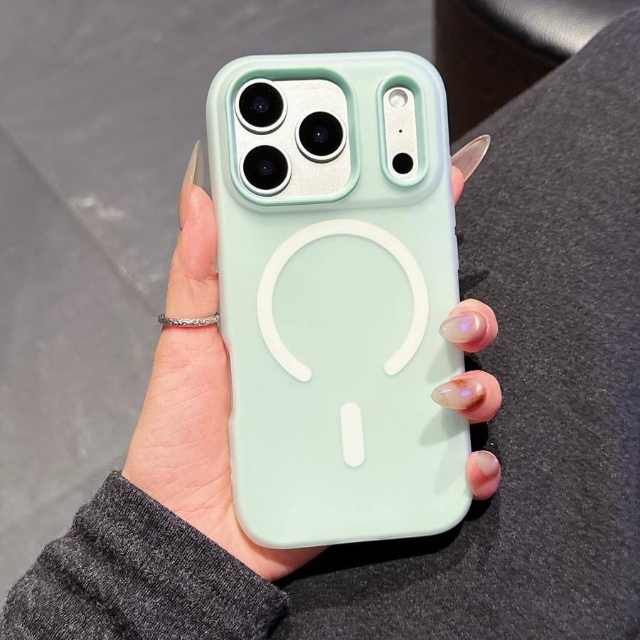 Funda Magnética 2 en 1 Chic Jelly Cubierta de Silicona Mate Antihuellas Compatible con Cargador Inalámbrico MagSafe para iPhone 17/16/15/14/13/12/11