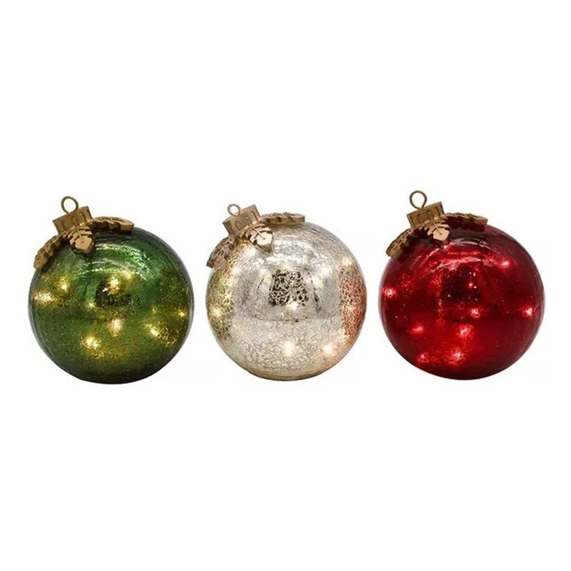 

Crystal Ball Decor For Tabletop Xmas Centerpiece, Mantel No Battery, Light Up Orb Light, For Tabletop Christmas Ornaments