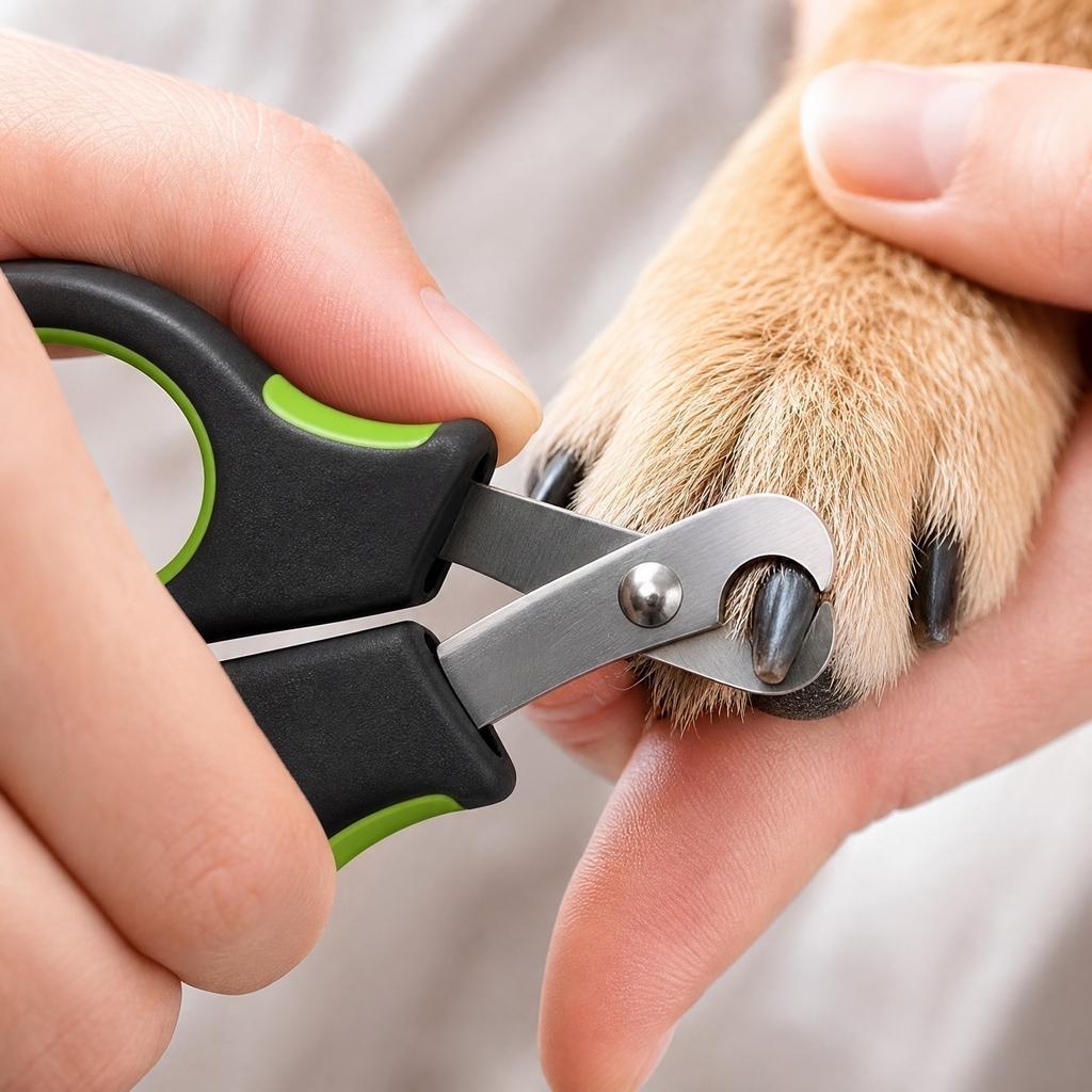 Pet Nail Clipper for Cats and Dogs, Grooming Tool with Nail Guard, Green Card Pack