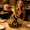 Dispenser di Vino, Forma di Polpo, con Scomparti a 6/8 Tentacoli Contenitore per Bevande, Divertente Accessorio da Bar Strumento per Cocktail per Feste e Riunioni