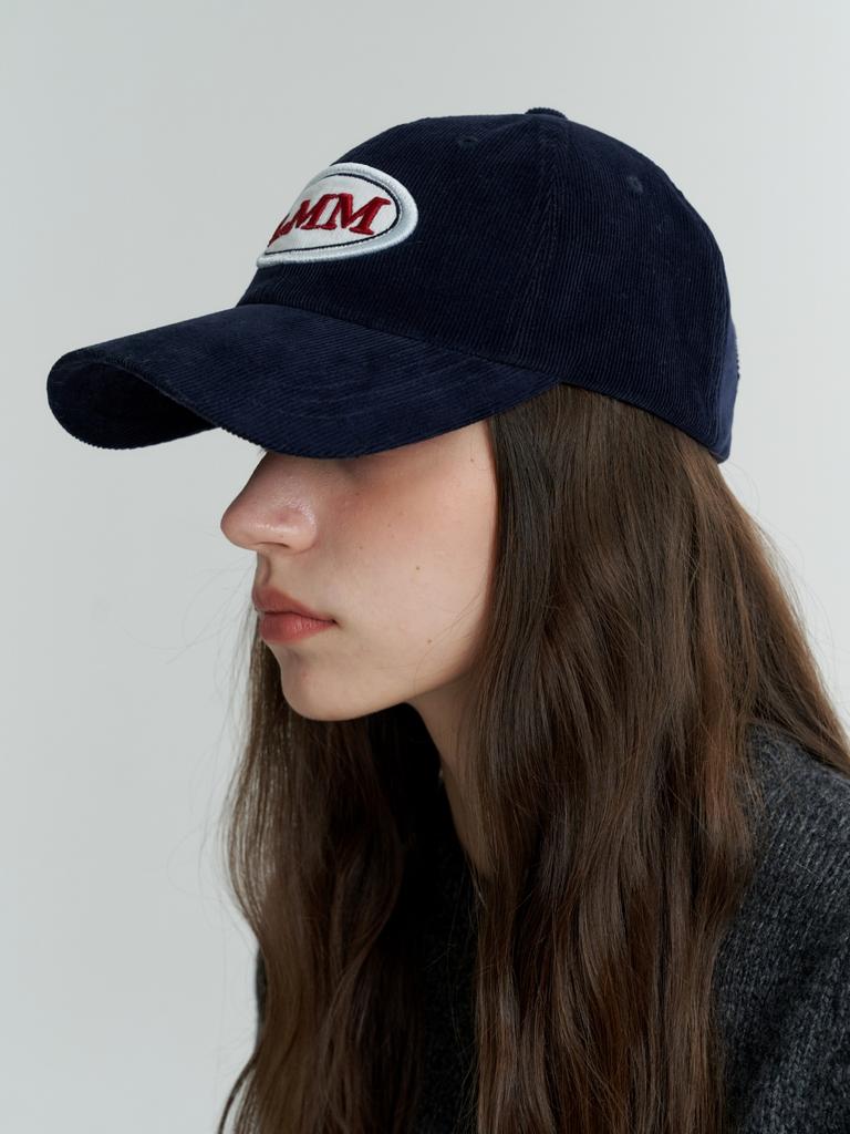 Leobeumimonseuteo Corduroy Lmm Logo Ball Cap_Navy (L234Mcp010)