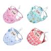 Cute Floral Print Pet Floral Sun Hat with Ear Holes Lightweight Dog Hat Comfortable Breathable Pet Headwear Photo Shooting