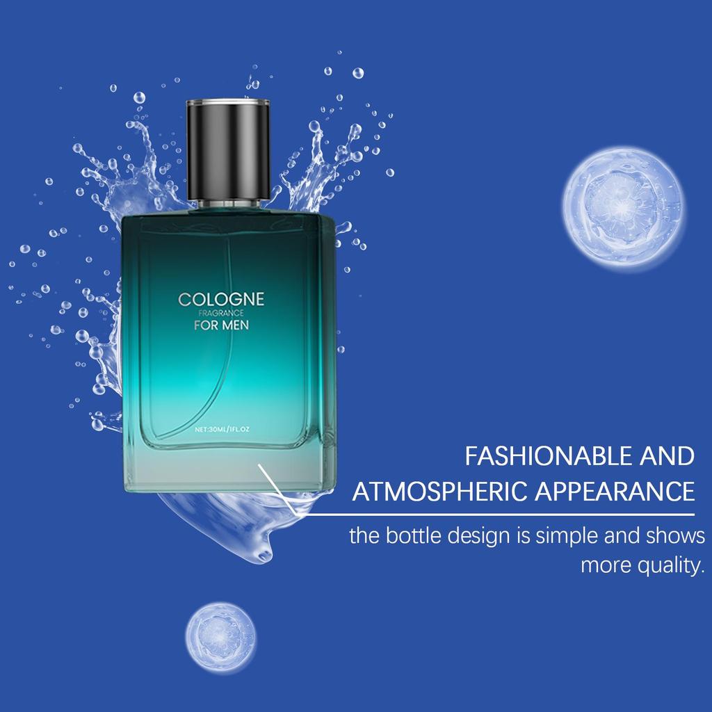 AMZ Men's Charm Cologne: Men's Long-lasting Fragrance, Woody Floral Fragrance Men's Charm Fragrance. Ideal Valentine's Day Gift for Him.