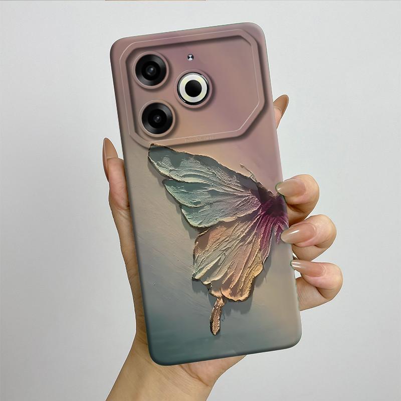 Per Tecno Pova 6 Neo Custodia POVA6NEO Silicone TPU Morbida Custodia per Telefono Verniciata Stampata Antiurto Protettiva Cover Posteriore