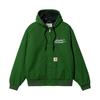 Carhartt WIP X Awake NY Collaboration SS23 Front Letter Print Open Design Hooded Drawstring Jacket Unisex Jacket Green I031717-1CF-02
