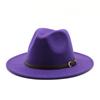 Unisex Wool Felt Fedora Hat for Men Women, Coffee Color Autumn Winter Jazz Cap, European American Fashion Top Hat