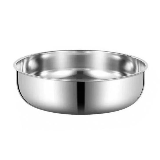 

Stainless Steel Mixing Bowl Multi-Functional Dough Kneading Salad Basin Non-Slip Bottom Deep Mixing