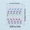 30 Sheet Summer Flower Nail Stickers Self Adhesive Nail Art Decoration Stickers Manicure Decor Supplies for Women and Girls