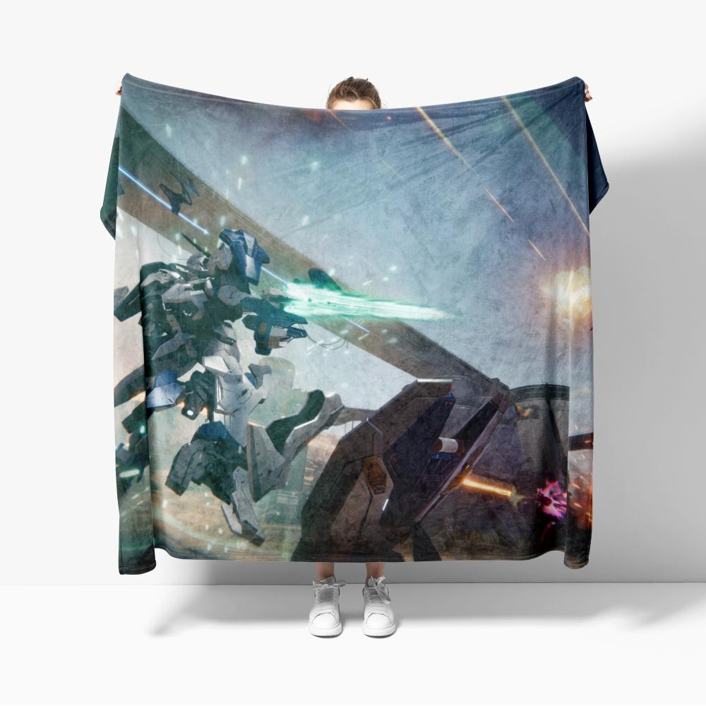 

Flannel Blanket Game Mecha Breaks mecha shooter Decor Blanket Cozy Soft Lightweight Warm 30x40inch 40x50inch for Couch Sofa Bed 75cmx90cm