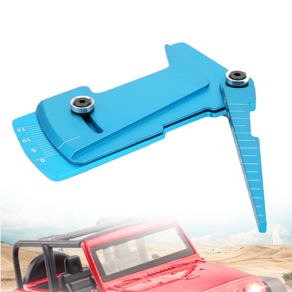 Ruler Shunting Tool for 18 110 RC Car Model Aluminum Alloy Adjustable Gauge ToolBlue