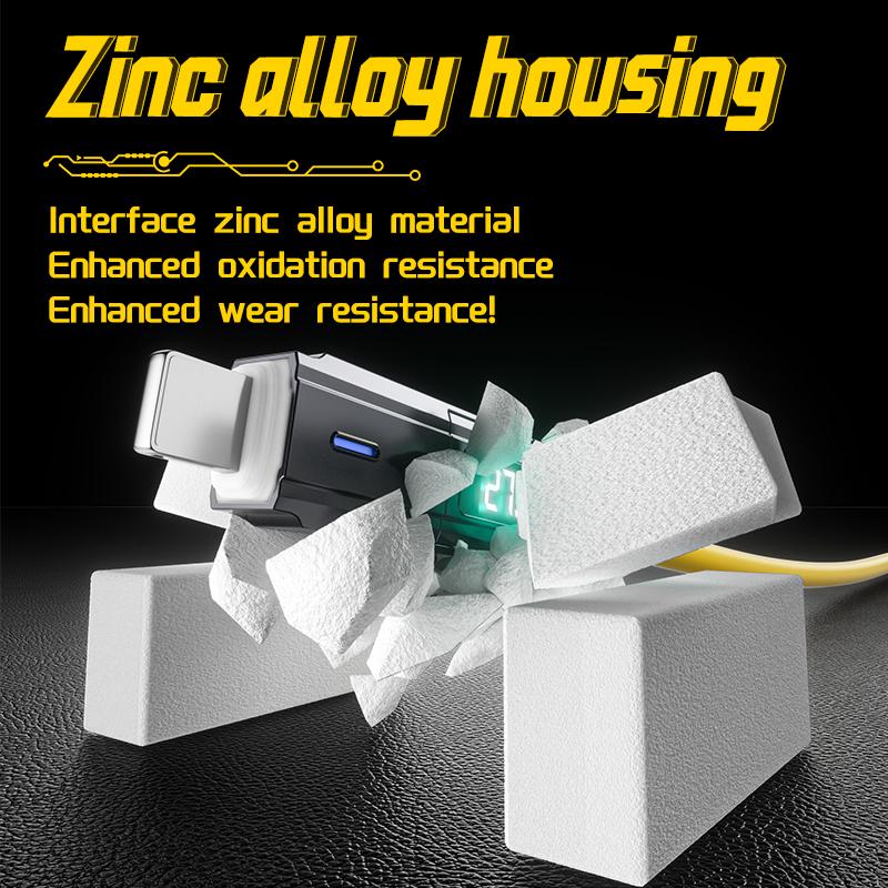 Smart LED Digital Display Cable 4-in-1 66W PD Quick Charge Real Time Power Monitoring Compatible iPhone Samsung Huawei Xiaomi