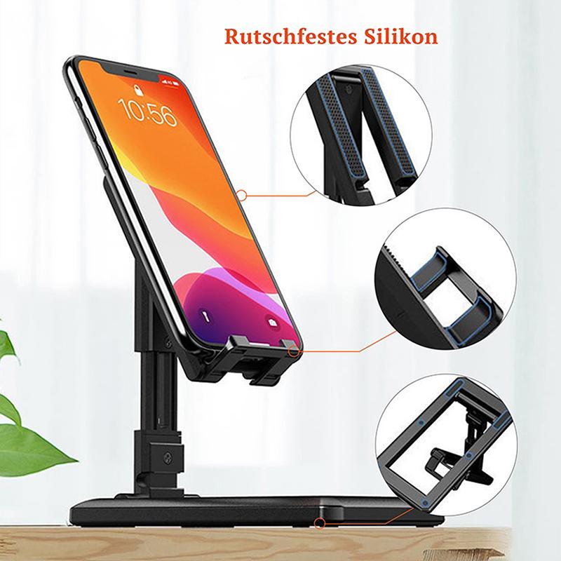 Foldable Tablet Mobile Phone Desktop Phone Stand For Desk Adjustable Bracket