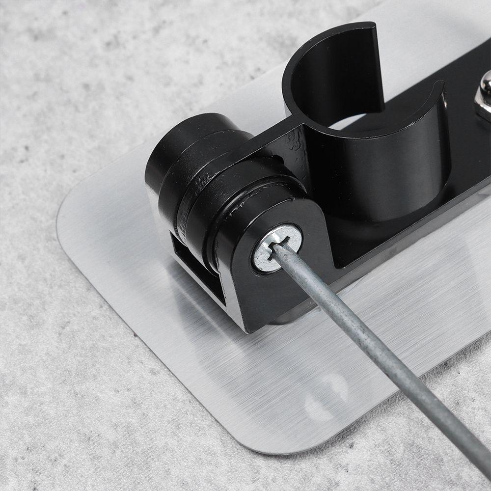 Gift Restroom Supplies Showerhead Stand Bathroom Accessories Aluminum Shower Holder Punch Free Wall Gel Mounted