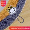 Plush Winter Toilet Seat Cover Set with Fleece - Thickened for Comfort