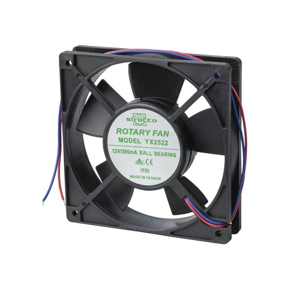Sirocco Sirocco Dünner Kugellager-Kühlventilator 12VDC (IP55)