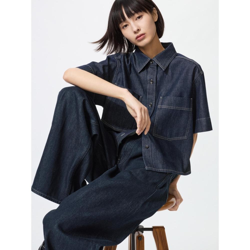 Uniqlo Denim Boxy Shirt  Part 5 
