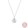 RINNTIN SGPN81 Fashion Summer Beach Shell Freshwater Pearl 925 Sterling Silver Sea Shell Pendant Necklace