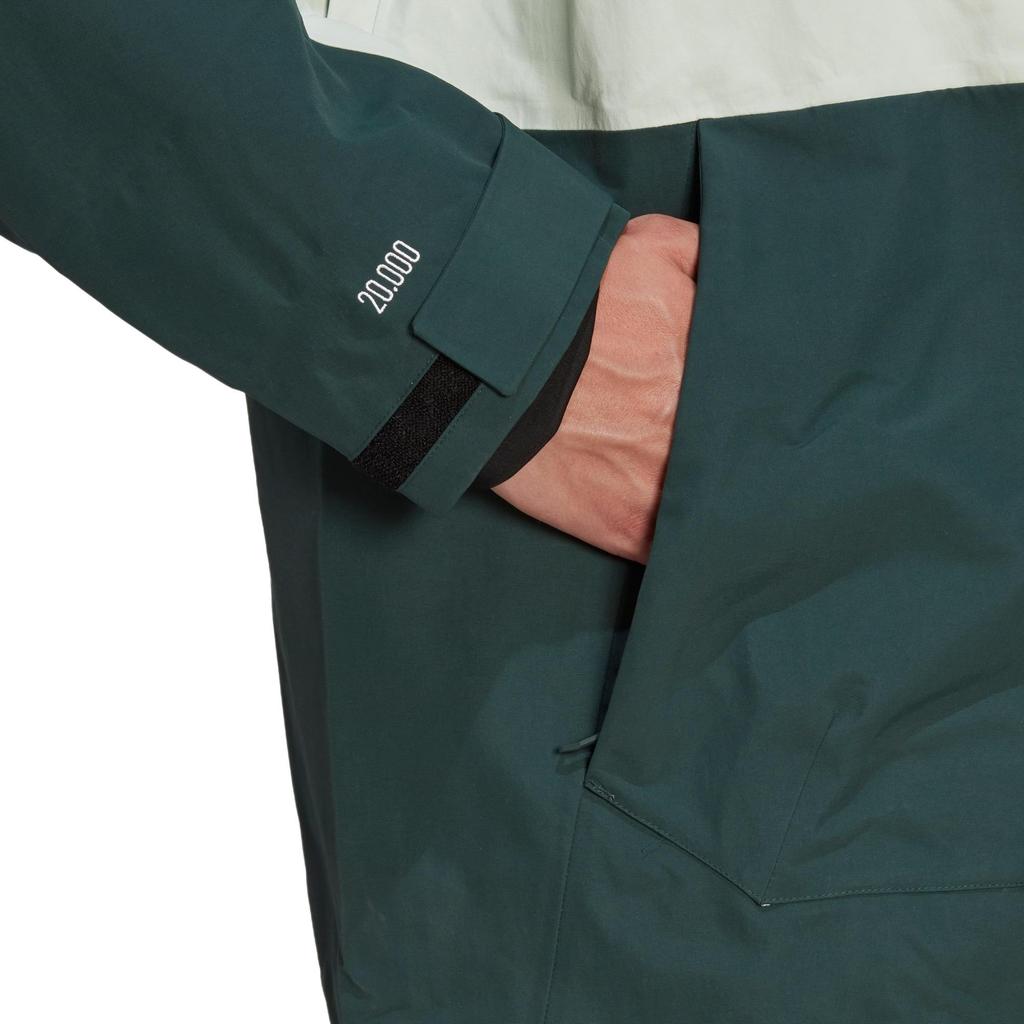 adidas Terrex Post-Consumer Snow Jacket Asia Sizing 'White Green' Men's HC7727