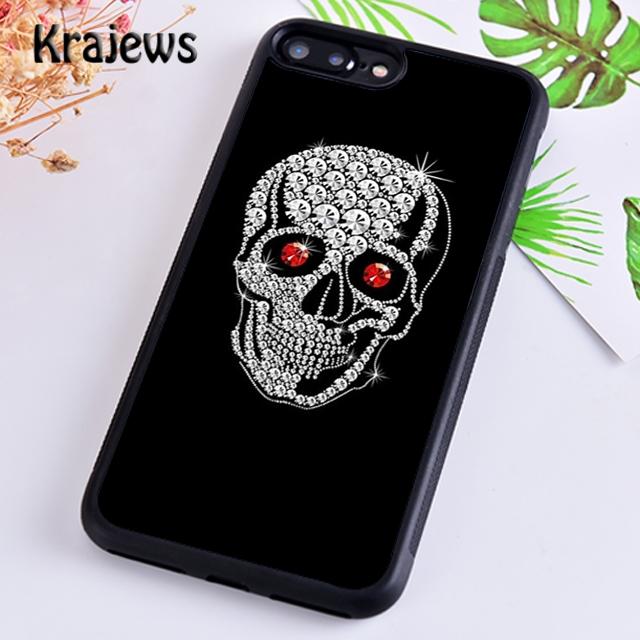 DIAMOND SKULL Phone Case Cover For iPhone 17 Air 16 15 14 plus 12 13 pro max coque Shell Fundas