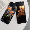 Fungal Aesthetics Phone Case For Samsung Z Flip 7 6 5G Galaxy Z Flip 5 4 3 Black Hard Cell Cover Luxury PC Shell Coque
