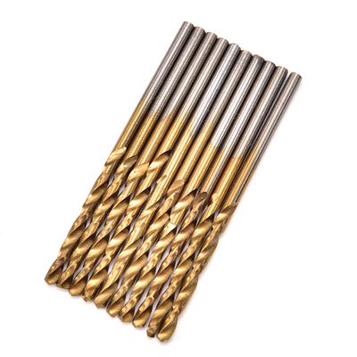 50 Stück Titanbeschichteter HSS Hochgeschwindigkeitsstahl Bohrer Set Werkzeug 1/1.5/2/2.5/3mm