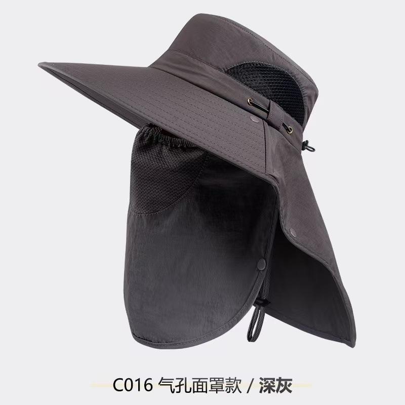 New Outdoor Summer Sun Protection Hat, UV Protection Bucket Hat Women's High-end Sense Hat Direct Supply