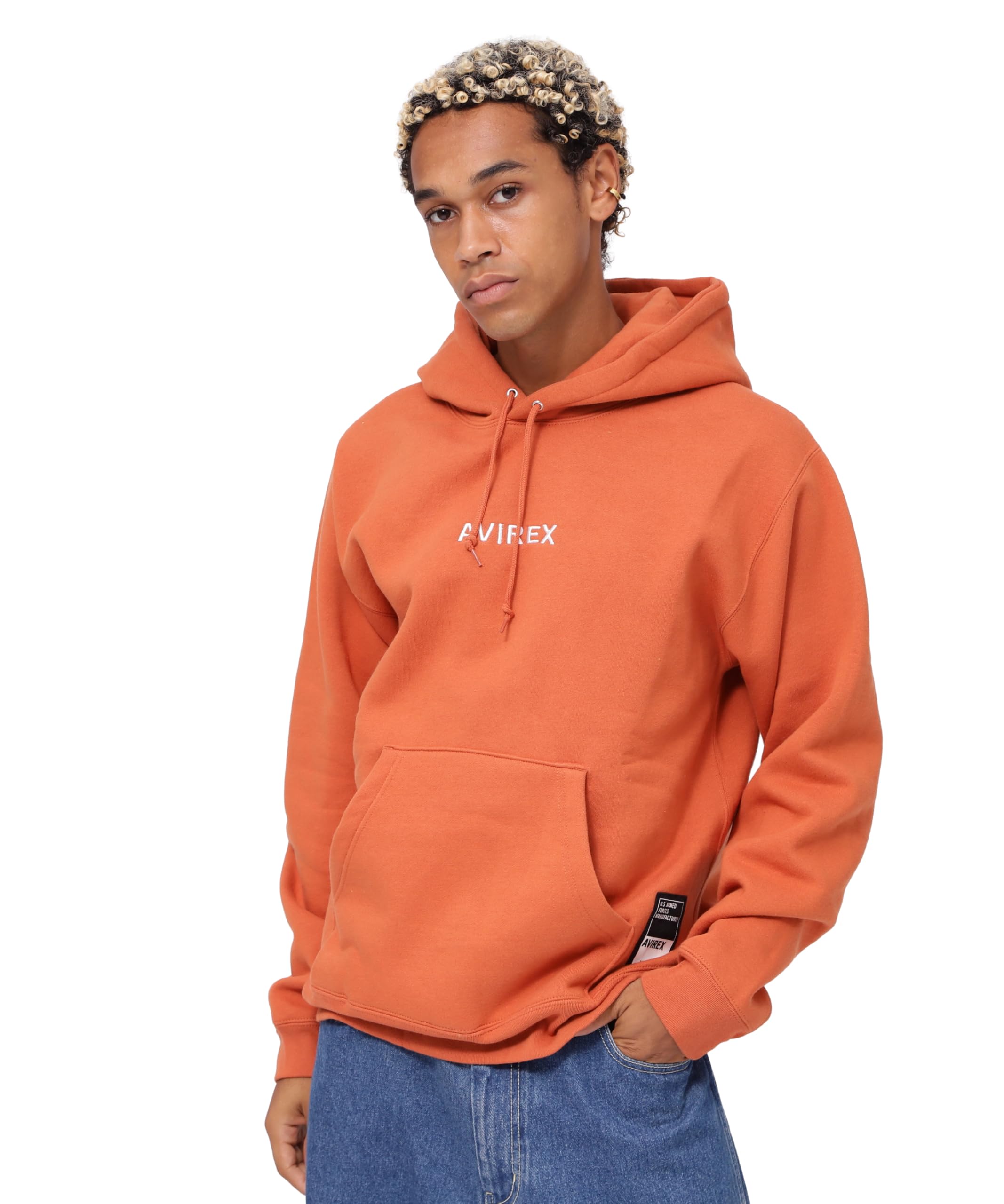 

AVIREX WEB&DEPOT Exclusive A STAR PULL PARKER/A STAR PULL PARKER One Point Logo 6193582 783-4931005 Men s M 150 Orange