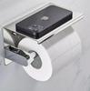 Punch-Free Stainless Steel Waterproof Toilet Paper Holder - Korean Style Bathroom Storage Rack