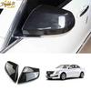 2PC Carbon Fiber ABS Rear View Side Mirror Cover Trim For Cadillac ATS 2013-