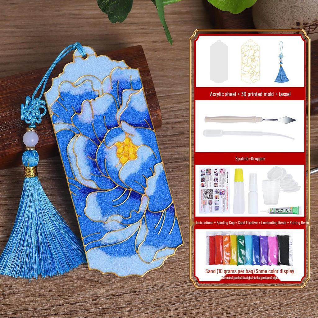 Cloisonné Enamel Bookmark Kit - Jingtai Blue Mid-Autumn Craft Activity