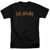 Def Leppard Horizontales T-Shirt Lizenziert Rock N Roll Musikband Konzert-T-Shirt Schwarz