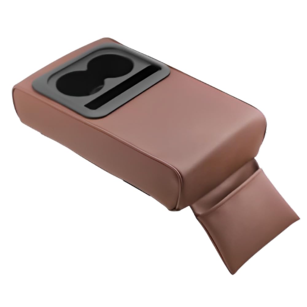 Seizar Car Armrest Console Box Center Console Armrest with Cup Holder and Pocket for Small Easy Installation for Driving Items,