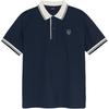 New MLB Polo Shirt Unisex Marine Blue 3APQB0253-09NYS