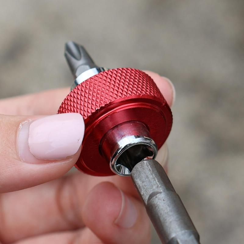 Portable Magnetic Drive Short Screwdriver Multifunctional Clamps Mini Double Head Socket Wrench Aluminum Alloy Repair Parts