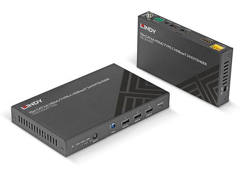 Lindy 38346 Av Extender Av Transmitter And Receiver Black