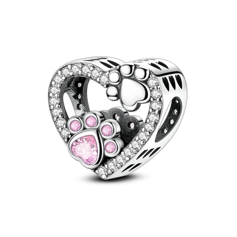 

Air Balloon Charms Original Copper Airplane Blue Zircon Pink Cat Charm Fit Bracelet Diy Jewelry Making Gift For Women