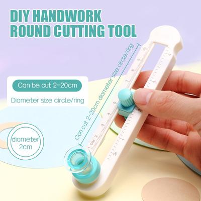 360 Adjustable Scrapbooking Cutters Circular Paper Scrapbooking Cards Cutters Round Cutting Knife DIY Compass Circle Cutter