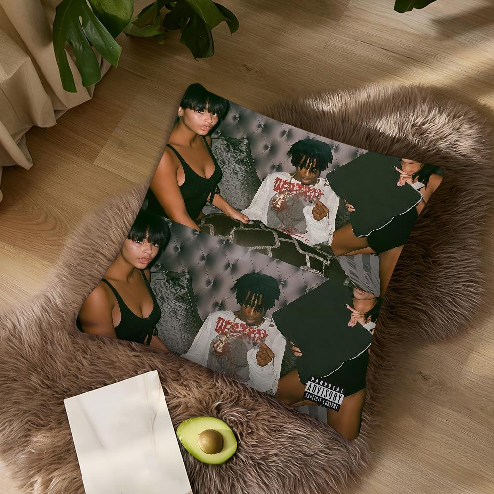 Rapper Playboi Carti Musik Whole Lotta Red Für Schlafzimmer Auto Café Raum Weich und Wohnzimmer Sofa Dekorative Kissenhülle Ca