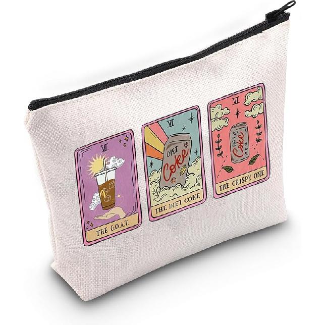 JNIAP Beverages Tarot Card Cosmetic Bag Fizzy Drink Lover Gift Diet Gift Soda Water Fans Gift (Diet) Diet