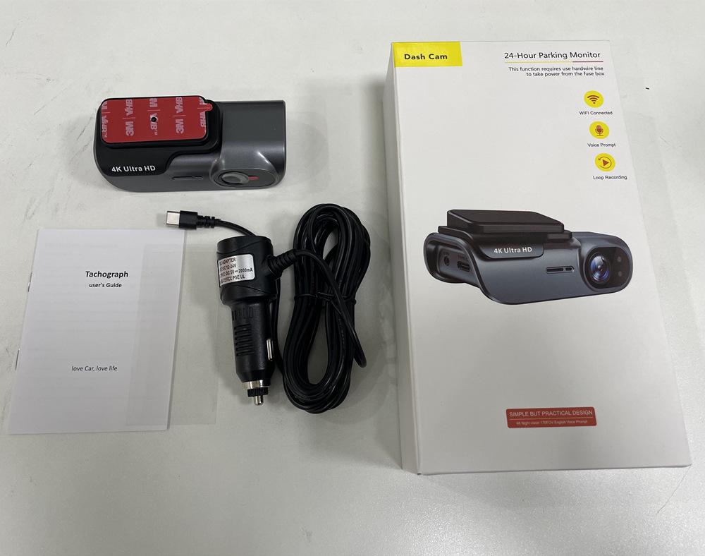 4K HD Wireless Single Lens Hidden Dashcam with WiFi